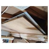 Two 4x8 sheets plywood & One 4x8 galvanized metal