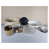 Enamelware Egg Basket Skillet Stoneware