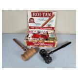 Match Collection & 2 Wood Gavels