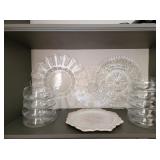 9 Glass Bowls & 4 Plates