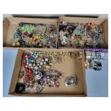 Flats of Costume Jewelry & Watches