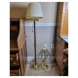 1 Floor Swing Arm Lamp & 1 Desk Lamp