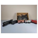 Marx Engine & Train Cars & track