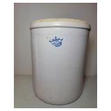 #8 Crown Crock Brown inside 17" H x 14" D