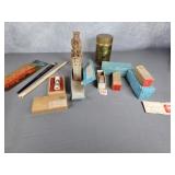 Asian soapstone, chopsticks, zoo picks