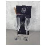 Stuart Crystal Champagne flutes
