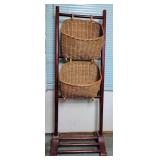 2 tiered basket storage