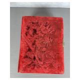 Antique velvet covered photo album