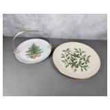 Christmas Lefton & Lennox plates