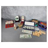 MCM cocktail swords, Chinese Money, Soapstone