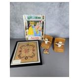 1910-12 Valentine, bookends, Snow White on ice