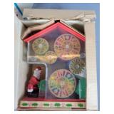 Yuletide Pump Go-Round Vintage Toy Box