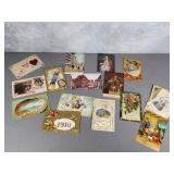 Vintage Holiday Religious postcards