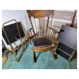 Project oak rocker & tv trays