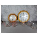 Bird clock, measuring cups