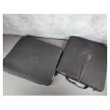 Purple chair cushions