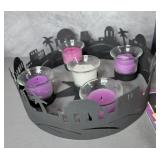 Advent wreaths, books, & candles