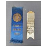 1912 Kennel Club Ribbon & 1955 Power Engineers