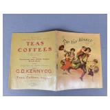 Pin Van Winkle teas & coffee advertising