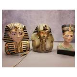 Ancient Egyptian King Tut Bust electrified