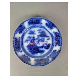 Flow blue Perew E Chalinor Plate