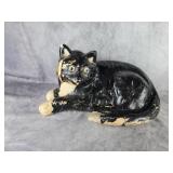 Vintage chalk Cat Approx 8"x14"