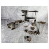Antique food chopper & apple peeler