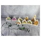 Vintage Christmas Alpine Village Plastic light-up
