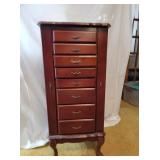 Old English Jewelry Armoire