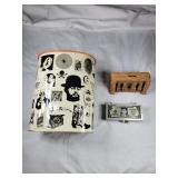 VTG JL Clark MCM trash can, 2 banks