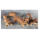 Ceramic shelf or wall squirrels