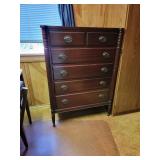Five drawer chest with dove tail drawers