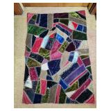 Crazy Quilt OLD lap throw