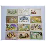 12 Vint Easter Postcards early 1900