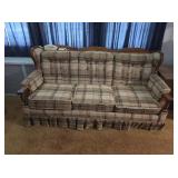 Vtg farm house sleeper sofa. Contents not included