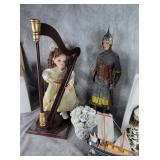 Music boxes and statues