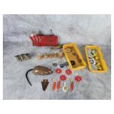 Jazz barrel band, metal friction toy mouse, pins