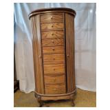 Oak Jewelry Armoire