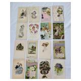 16 Vint General Greetings Postcards early 1900s #3