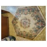 Octagonal rug from The Rug Gallery