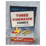 3D Mighty Mouse Comic book w/ 3D glasses 1953