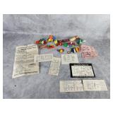 Vintage Cracker Jack toy puzzle key chains