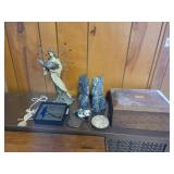 Wood storage box, bookends and dï¿½cor