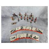 1956 Topps "Jets" trading cards, lead soldiers