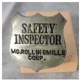 Gmills, corp Safety Inspector Badge