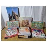 Seven jigsaw puzzles