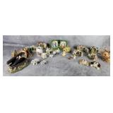 Hand painted porcelain figures