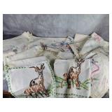 Vintage embroidered linens