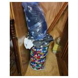 Disney drum full of vintage fabric