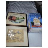 Holiday Carillon & 2 framed wall art